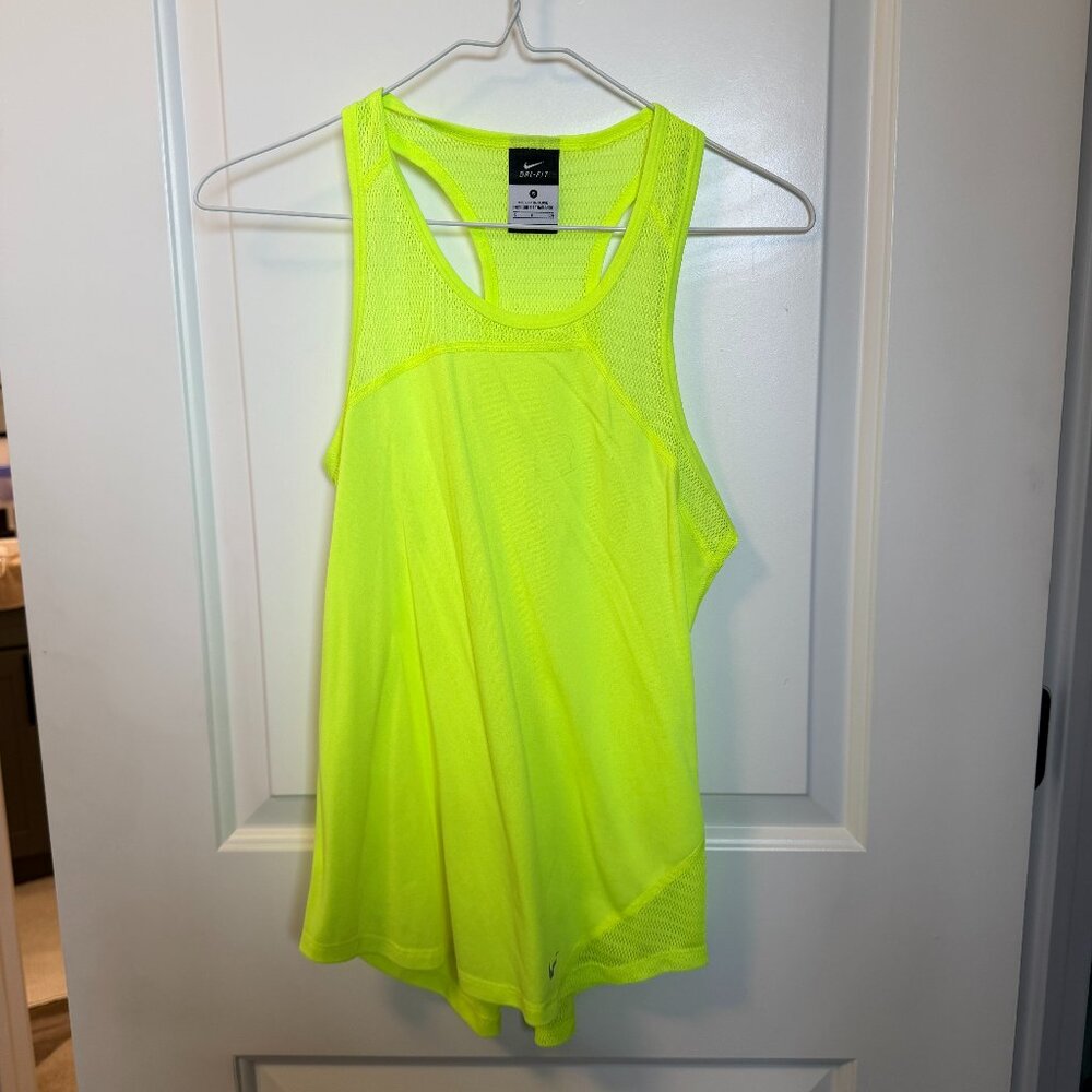 Nike Dri-FIT Women's Neon Yellow Racerback Tank Size S